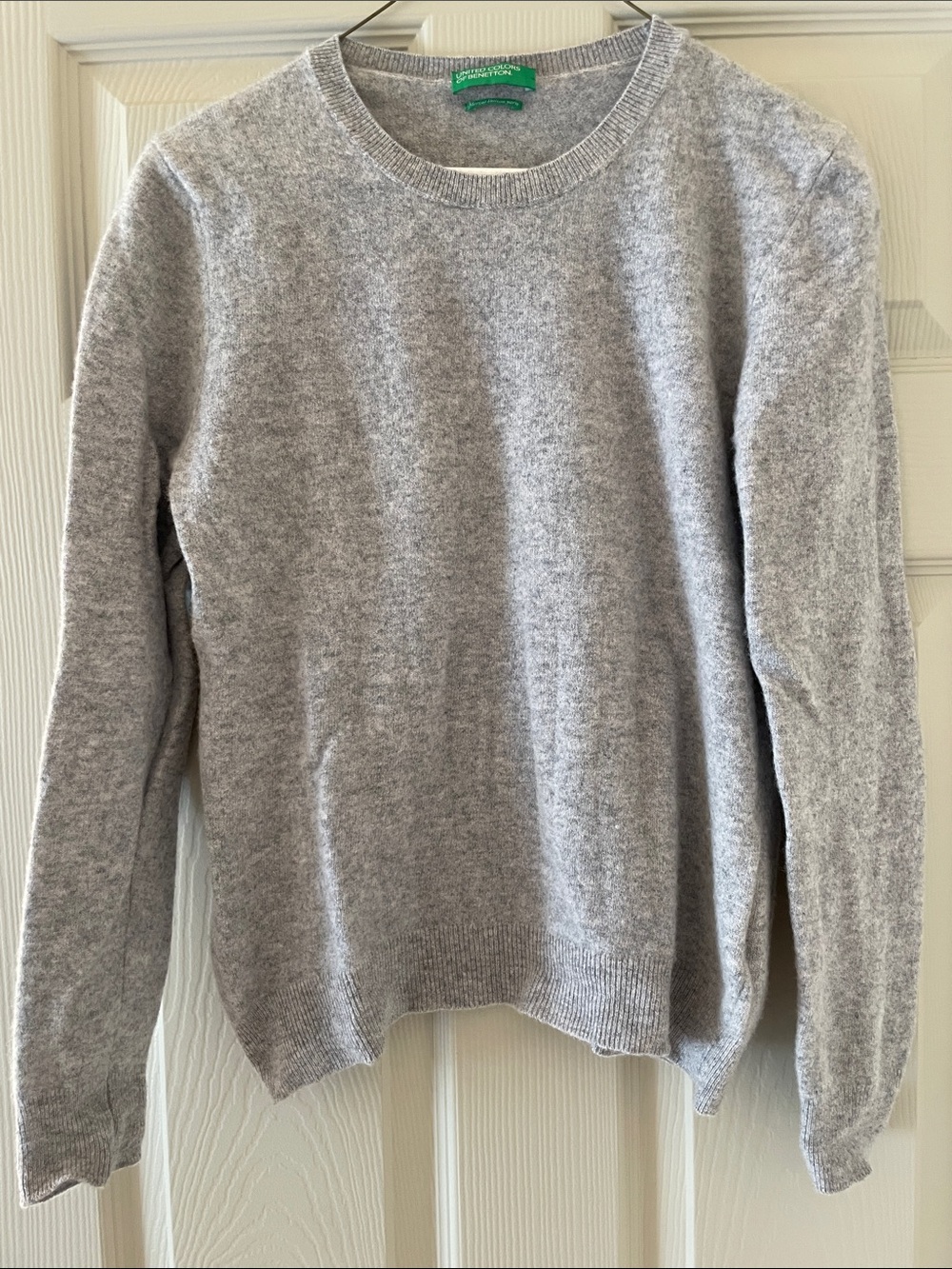 United Colors Of Benetton Heather Gray Crewneck Sweater